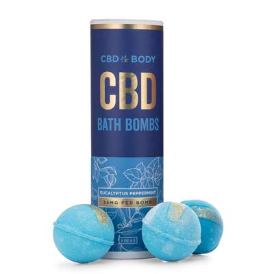 CBD Bath Bombs 3 Pack - Eucalyptus Peppermint