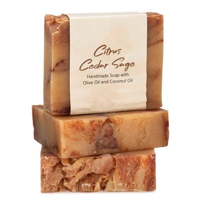 Natural Bar Soap 3 Pack - Citrus Cedar Sage